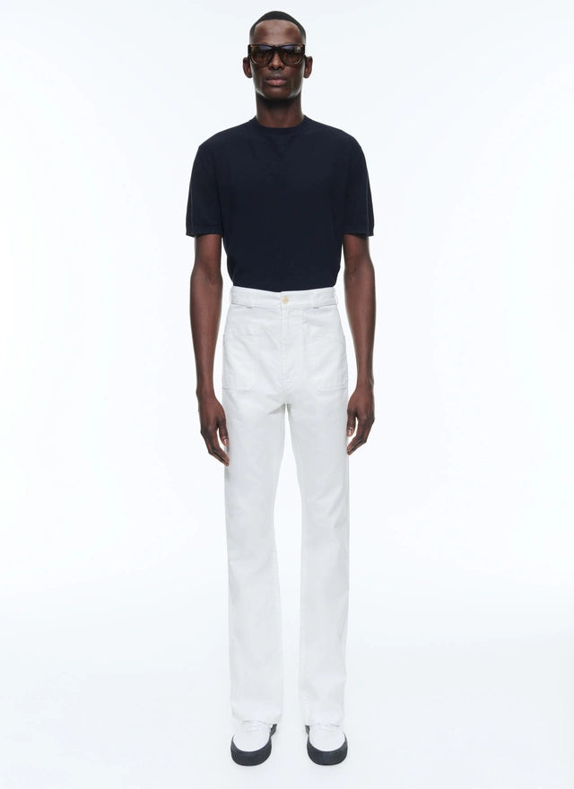 Cotton Gabardine Flare Trousers