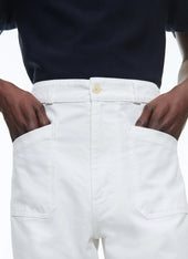 Cotton Gabardine Flare Trousers