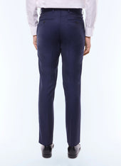 Large pants in wool twill