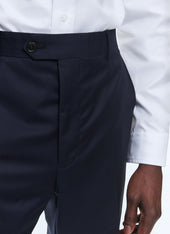 Navy blue wool serge trousers