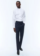 Navy blue wool serge trousers