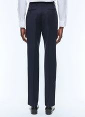 Navy blue wool serge trousers