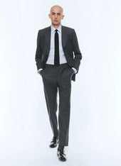 End-on-end virgin wool large trousers