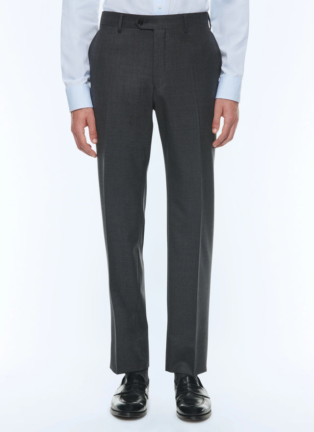 End-on-end virgin wool large trousers