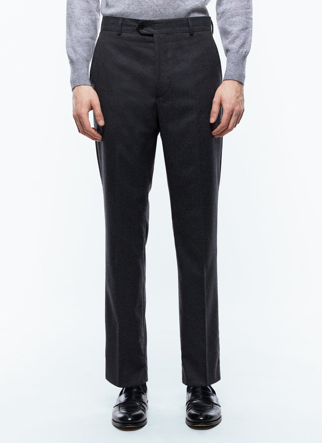 Slim Fit Pants In Certified Wool