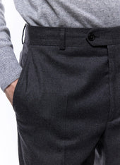 Slim fit pants in certified wool