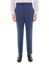 Fitted Wool Flannel Suit Pants