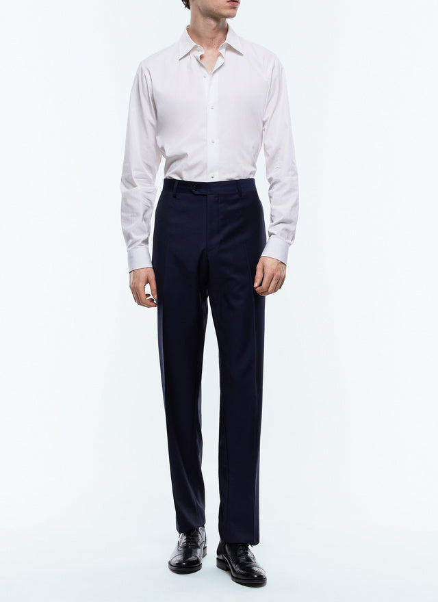 Virgin wool serge large trousers