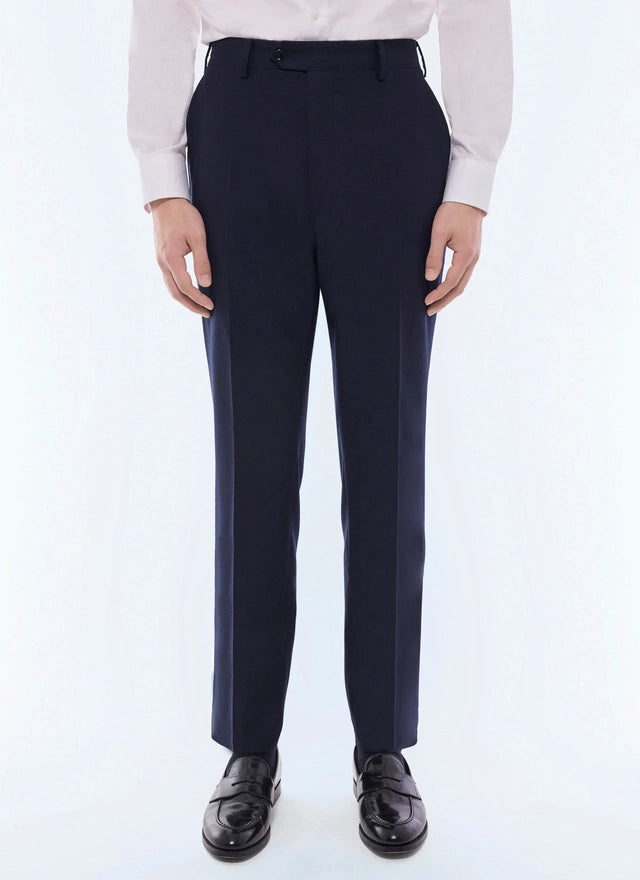 Wool fitted suit pants