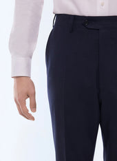Wool fitted suit pants