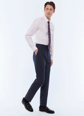 Wool fitted suit pants