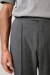 Italian Hopsack Trouser - Grey