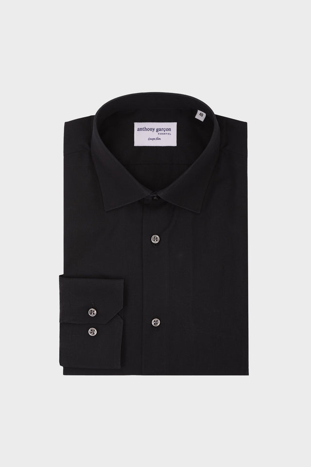 Black Gino Slim Shirt