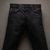 Slim Straight 14oz Onyx Double Black Selvage Denim
