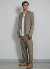 Trygve Wide Cut Cropped Trousers Safari