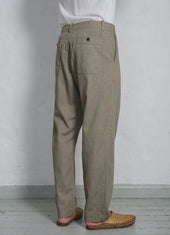 Trygve Wide Cut Cropped Trousers Safari
