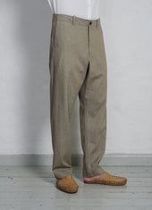 Trygve Wide Cut Cropped Trousers Safari