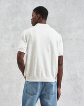 Turin Slub Knitted Cotton Linen Polo