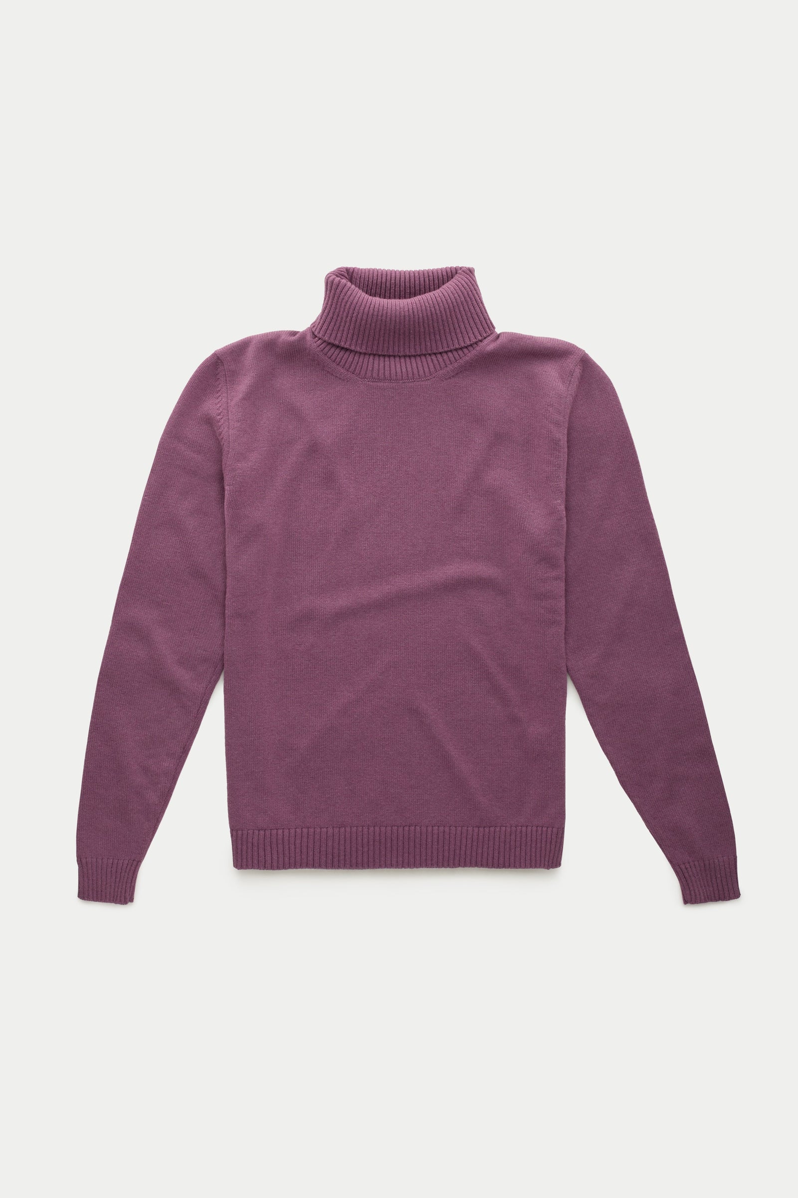 Crown Cashmere Knitted Long Sleeve Turtleneck Rudbeckia