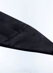 Satin Pleated Tuxedo Belt