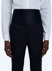 Satin Pleated Tuxedo Belt