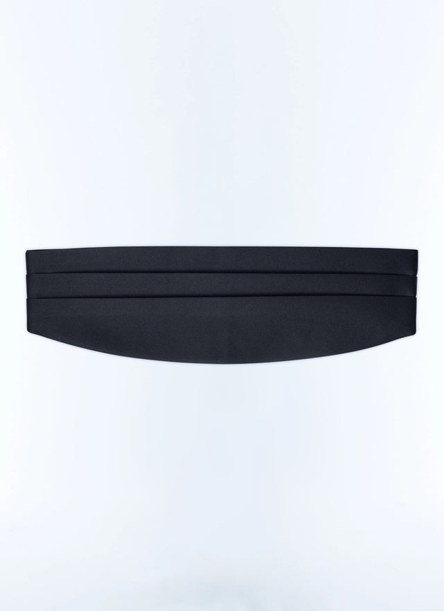 Satin Pleated Tuxedo Belt