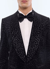 Patterned velvet tuxedo