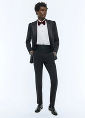 Wool fitted tuxedo
