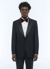Wool fitted tuxedo jacket