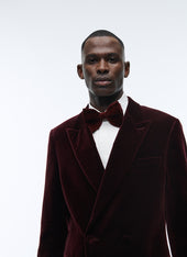 Velvet Double Breasted Tuxedo Jacket