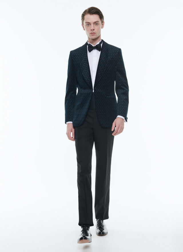 Velvet Shawl Collar Tuxedo Jacket