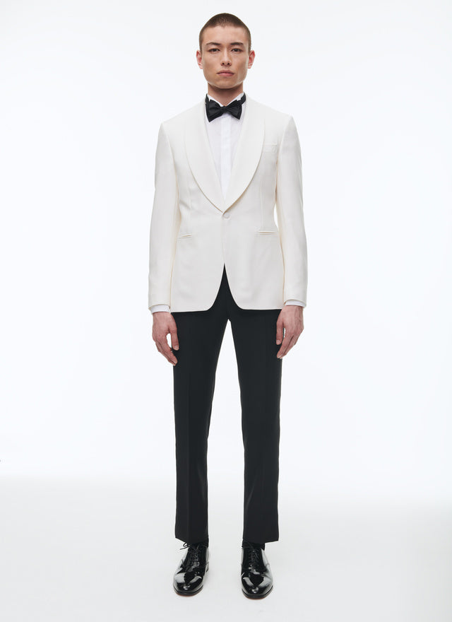 Fitted wool tuxedo