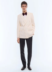 Wool double-breasted tuxedo