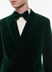 Velvet Double Breasted Tuxedo Jacket