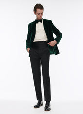 Velvet Double Breasted Tuxedo Jacket