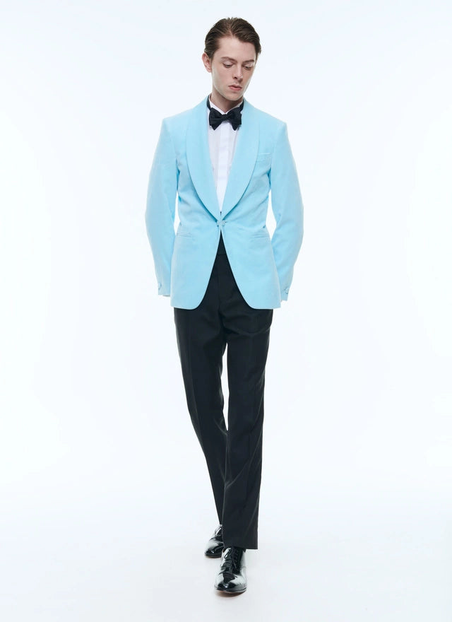 Velvet shawl collar tuxedo jacket