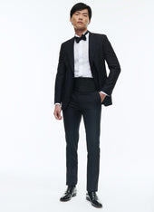 Virgin Wool Faille Fitted Tuxedo