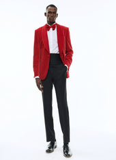 Red velvet tuxedo