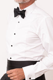 Tuxedo Piqu Bib Front Shirt Made In Italy