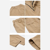 Twill Cargo Balloon Pants Beige