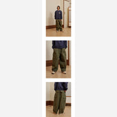 Twill Cargo Balloon Pants