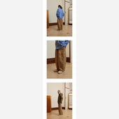 Twill Cargo Balloon Pants Beige