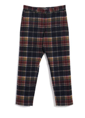 TYGE | Wide Cut Cropped Trousers | Multi Colour Check