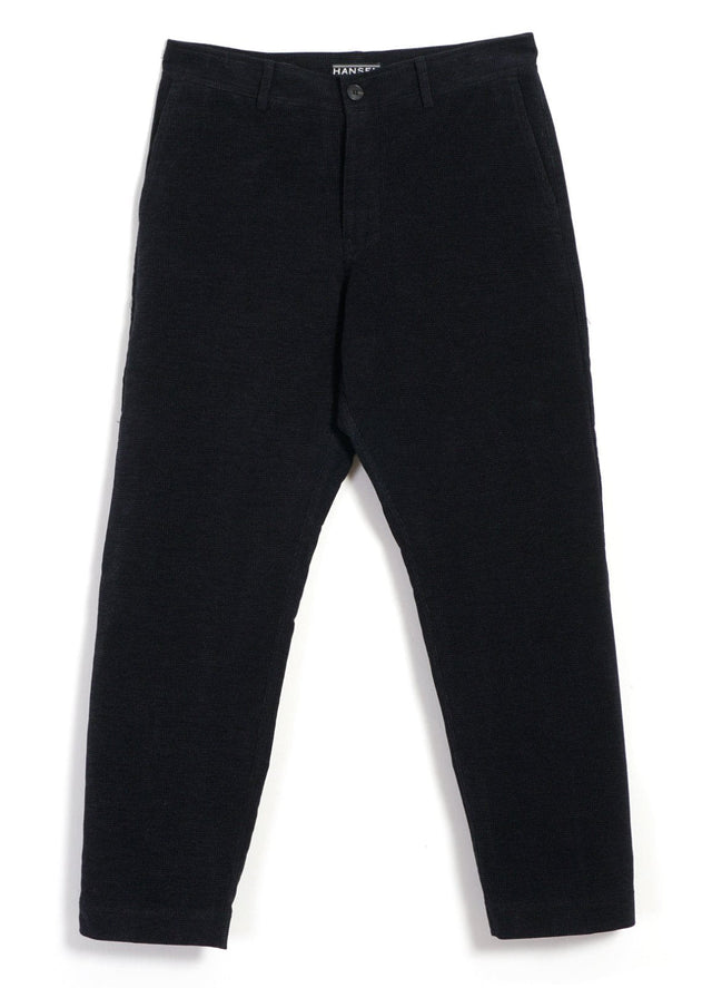 TYGE | Wide Cut Cropped Trousers | Onyx