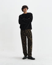 Tyne And Khaki Chenille Jacquard Trousers