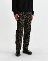 Tyne And Khaki Chenille Jacquard Trousers