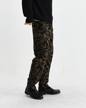 Tyne And Khaki Chenille Jacquard Trousers