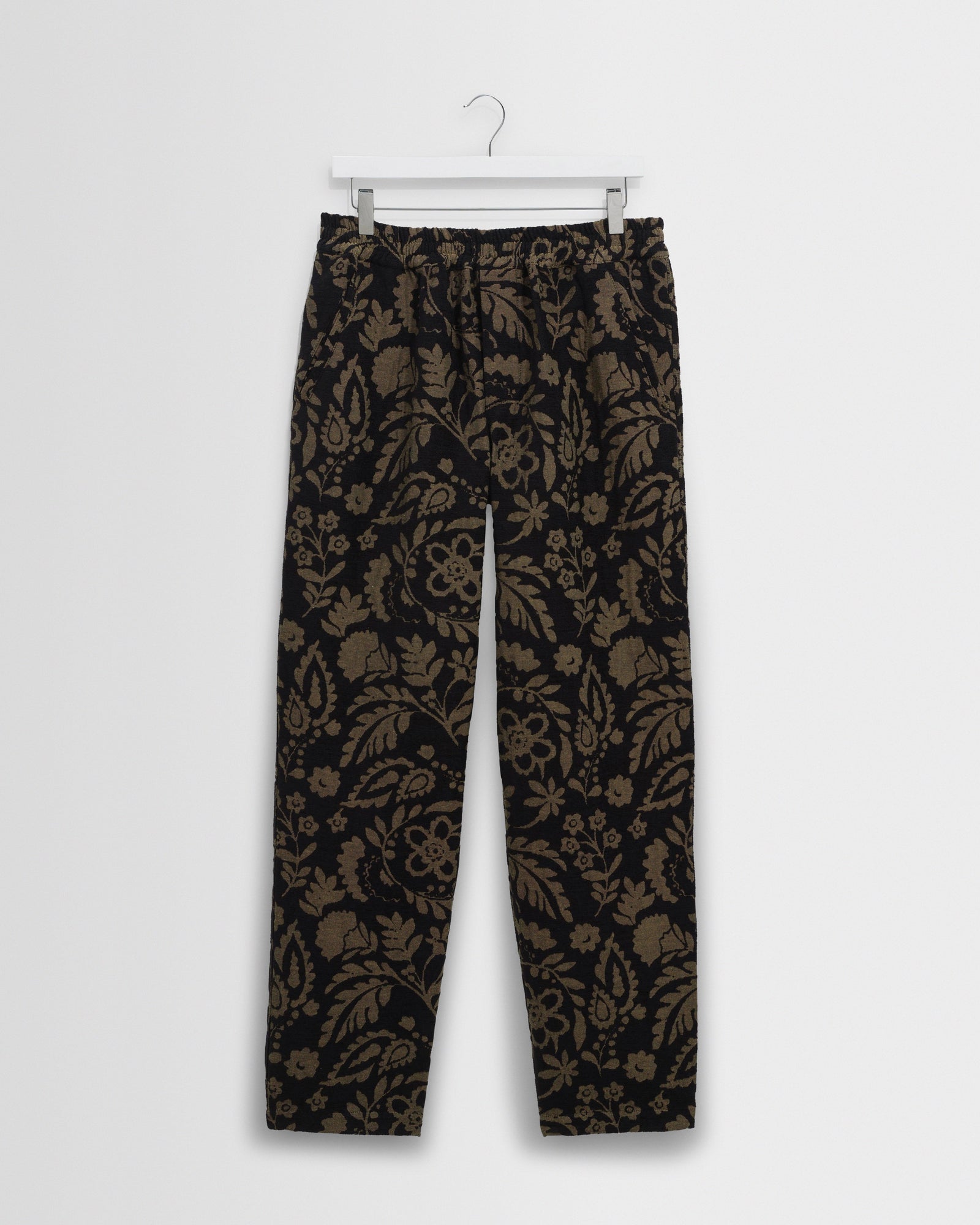 Tyne And Khaki Chenille Jacquard Trousers