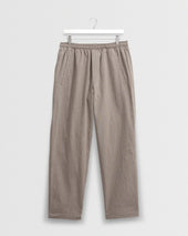 Tyne - Natural Chalk Stripe Trousers