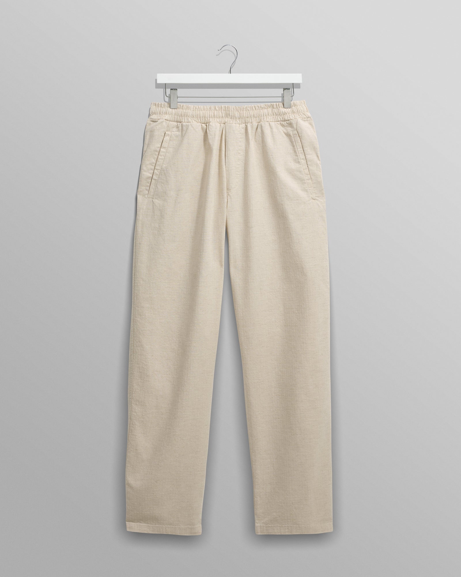 Tyne Natural Cotton Linen Ripstop Trousers